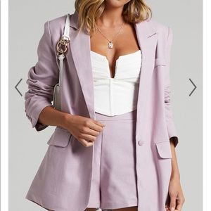 Showpo lilac ‘revy’ oversized blazer